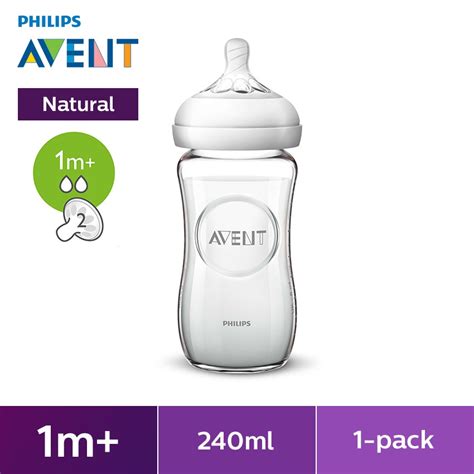 Natural glass baby bottle SCF673/13 .
